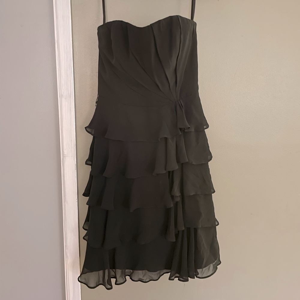 White House Black Market tiered ruffle dress.